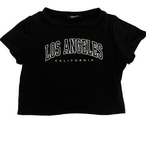 G Mini Los Angeles, California Baby tee crop top  size small